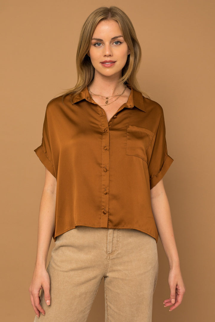 Satin Breeze Blouse