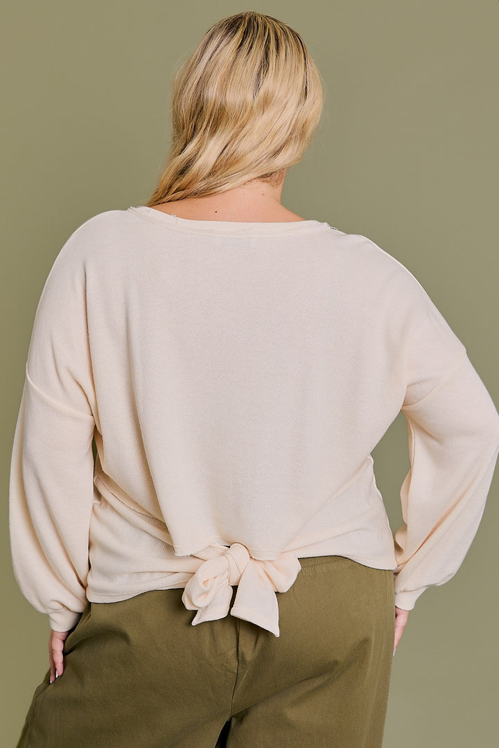 Goddess V-Neck Back-Tie Top