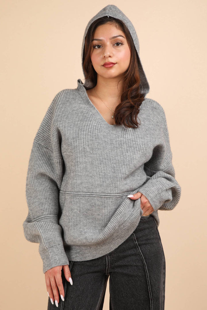 Heather Chill Hooded Sweater