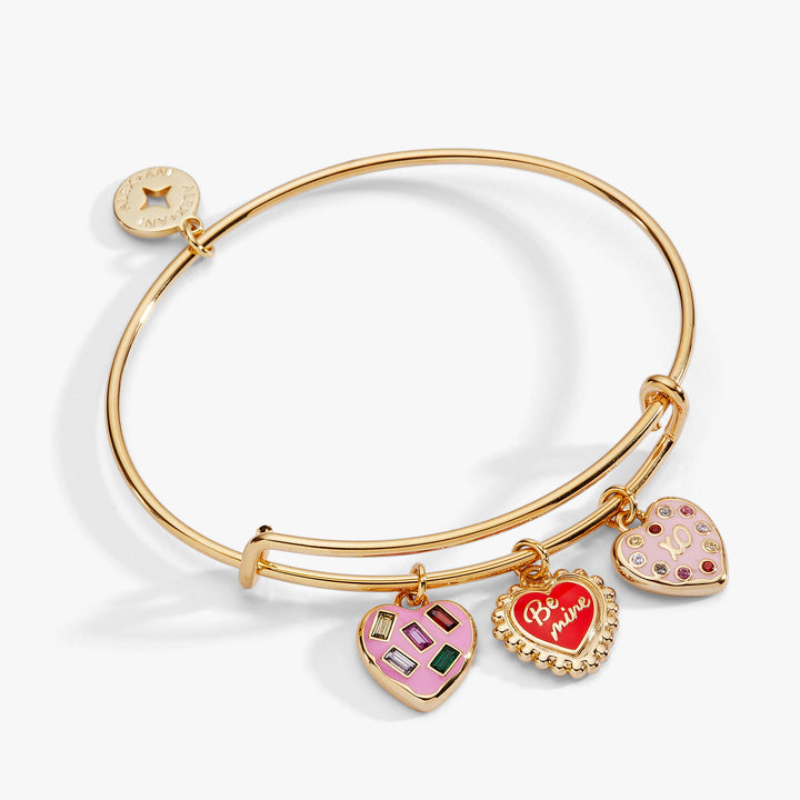 Alex & Ani|Be Mine Heart Multi-Charm Bracelet