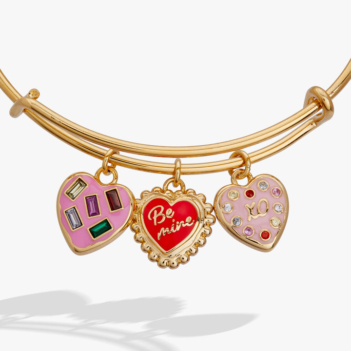 Alex & Ani|Be Mine Heart Multi-Charm Bracelet